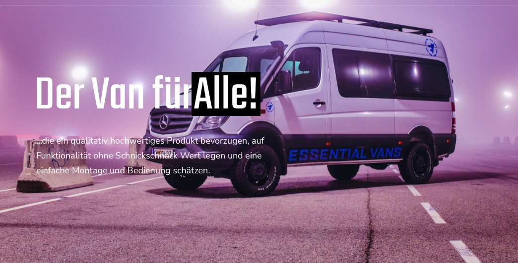MB CAMPING-BUS / PORTER MEILENBERG Edition / ES-VANS Made in Austria