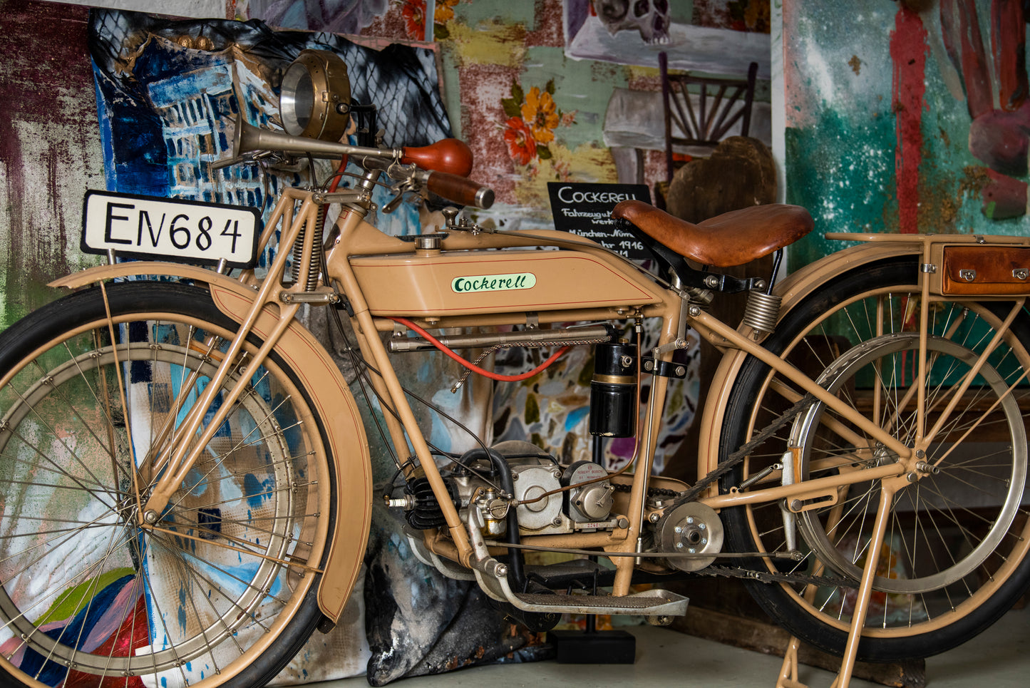 Timeless driving - COCKERELL motorcycle from 1916